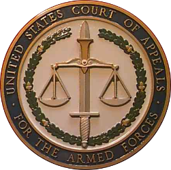 United States Court of Appeals for the Armed Forces seal